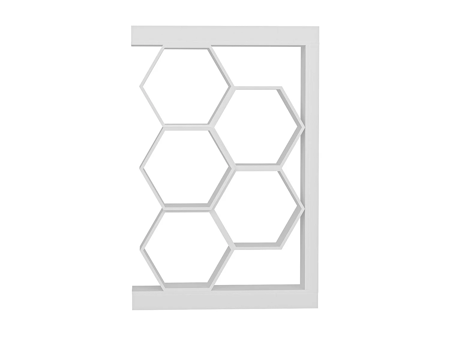 Estantería moderna blanca, 90 x 24,6 x 140 cm | Tablero de partículas 100% melaminado, 18 mm de grosor | Solución de almacenamiento elegante