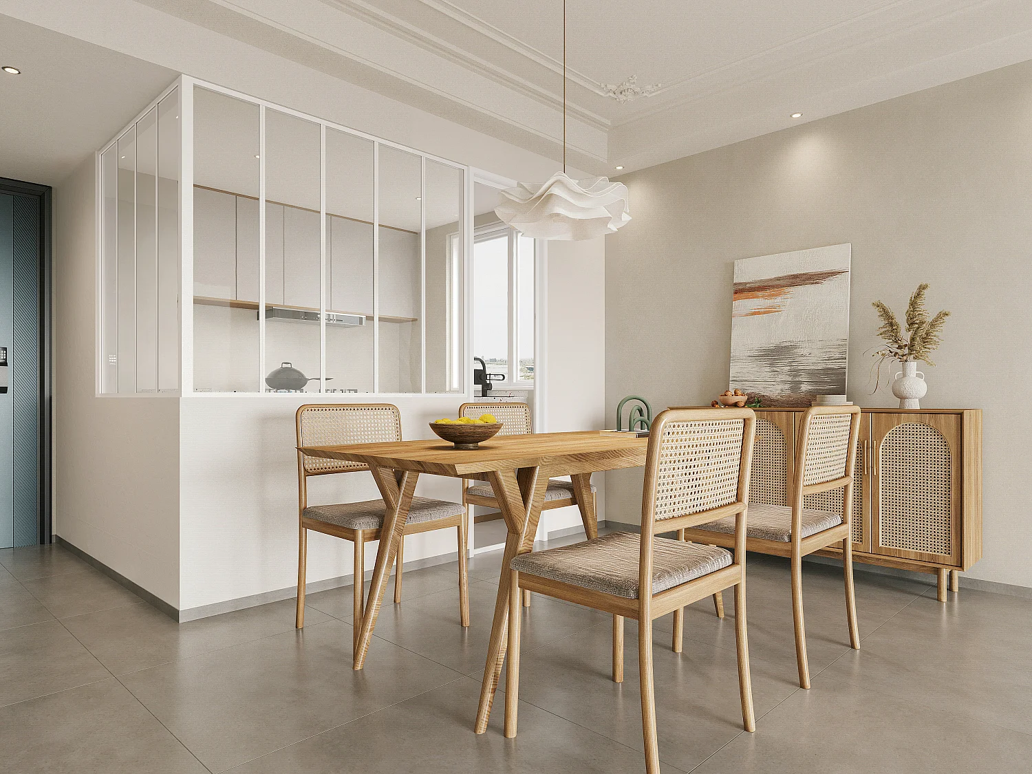 Glaswand Ecklösung - 150 x 120 x 130 cm - thermolackiertes Aluminium - Weiß - BAYVIEW