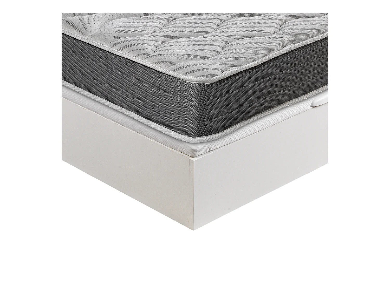 Colchão 90 x 190 cm e sommier | RS Ceramic | Branco | Montagem incl