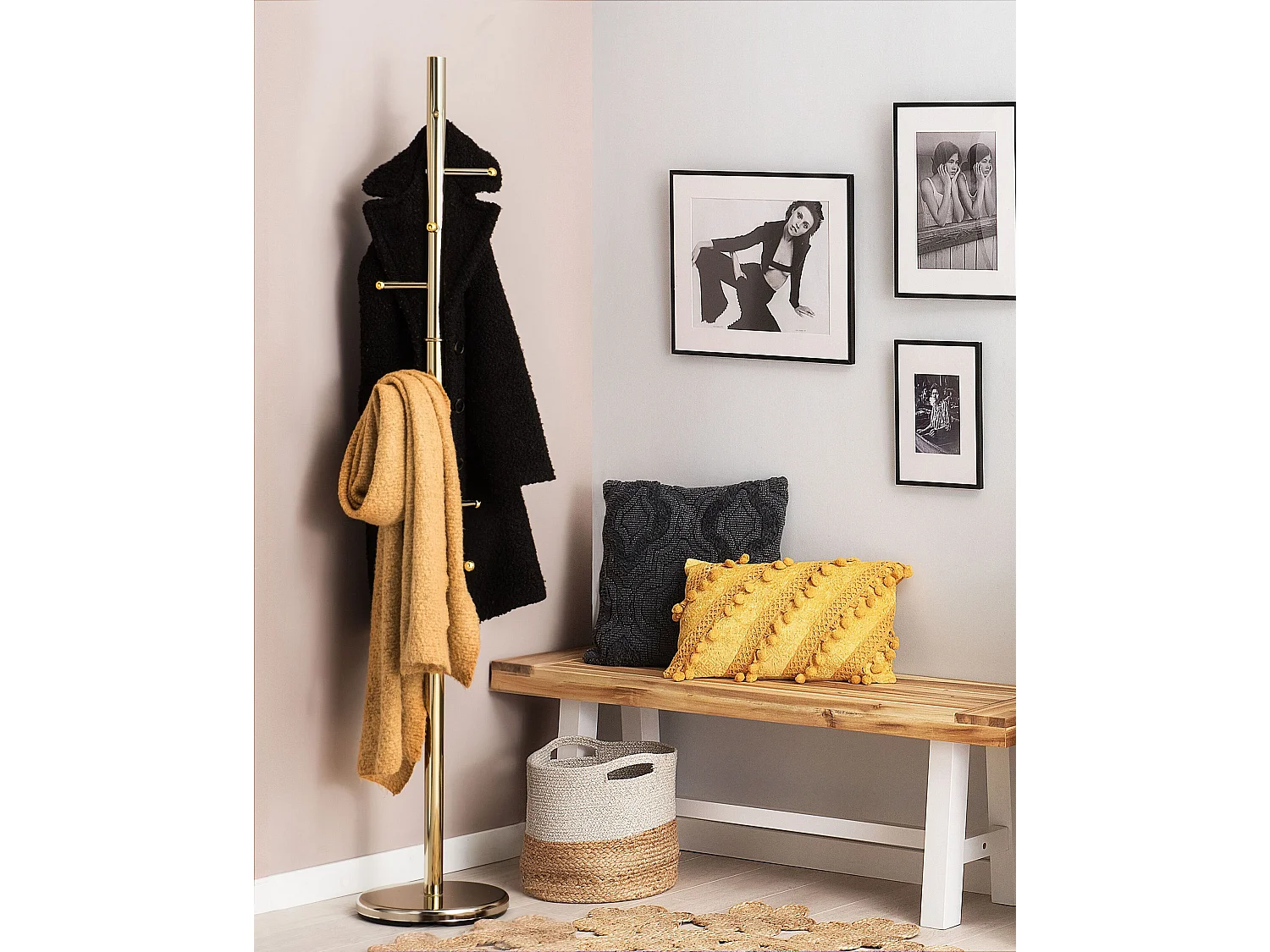 Porte-manteau CLOVIS Doré