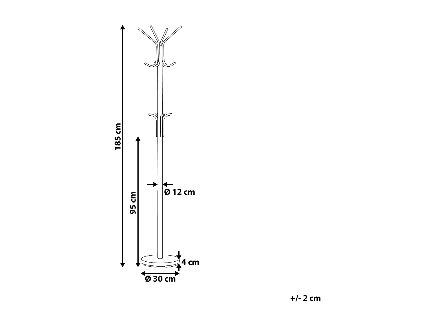 Porte-manteau CLAXTON Argenté