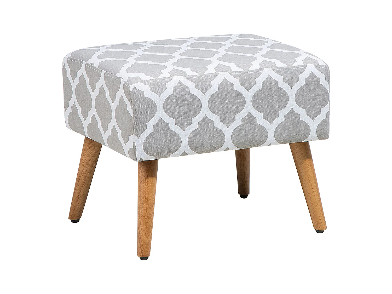 Repose-pied MANTEO Coton Gris clair