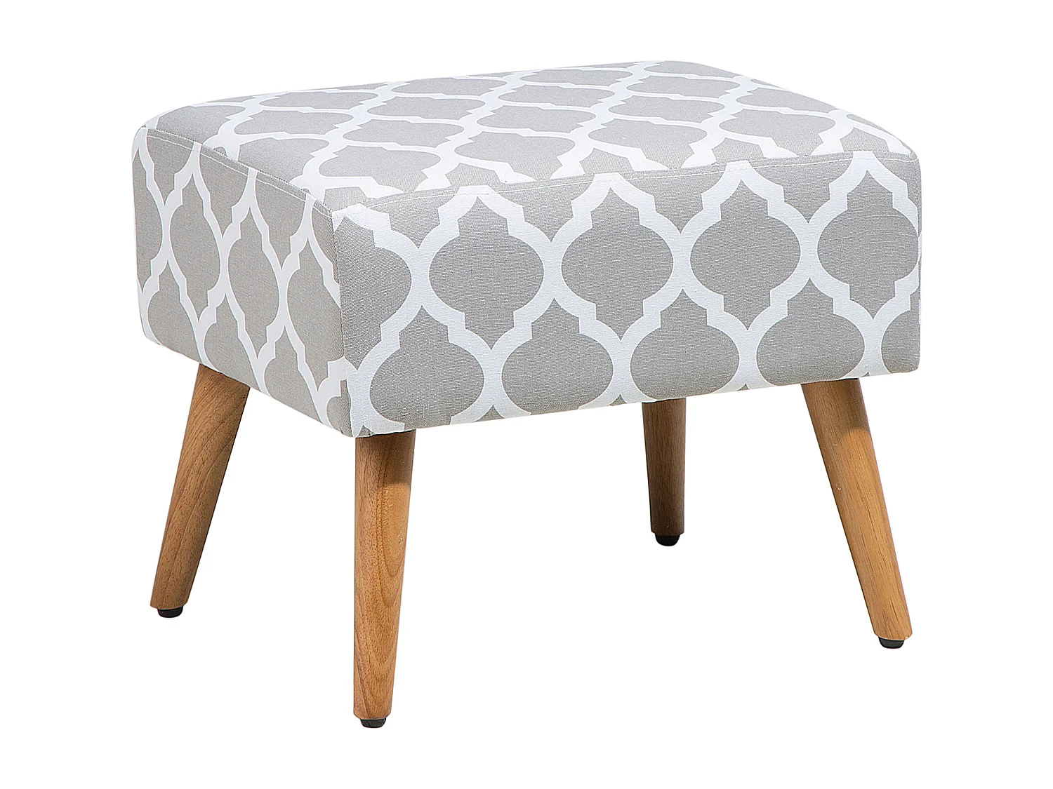 Repose-pied MANTEO Coton Gris clair