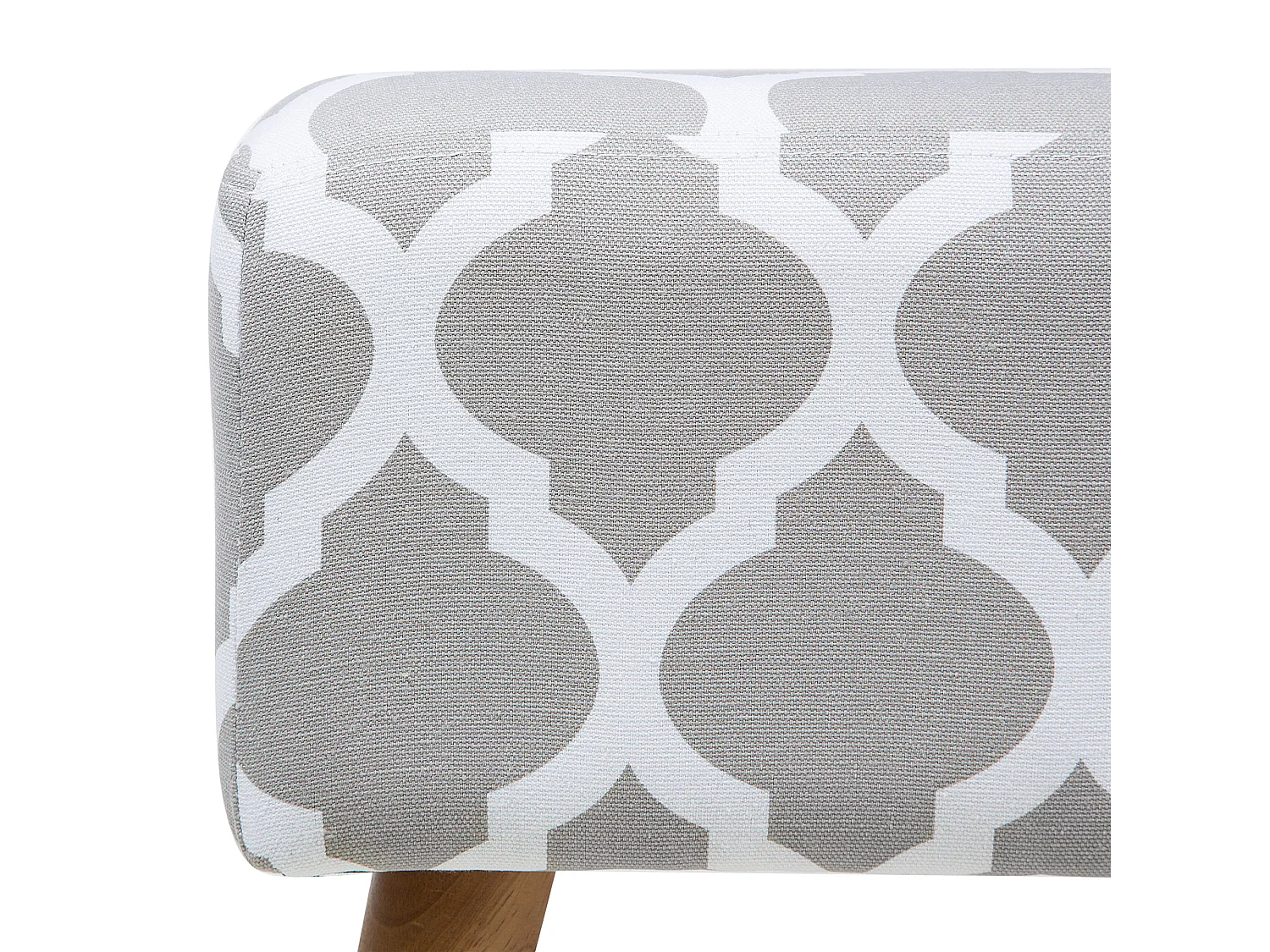 Repose-pied MANTEO Coton Gris clair