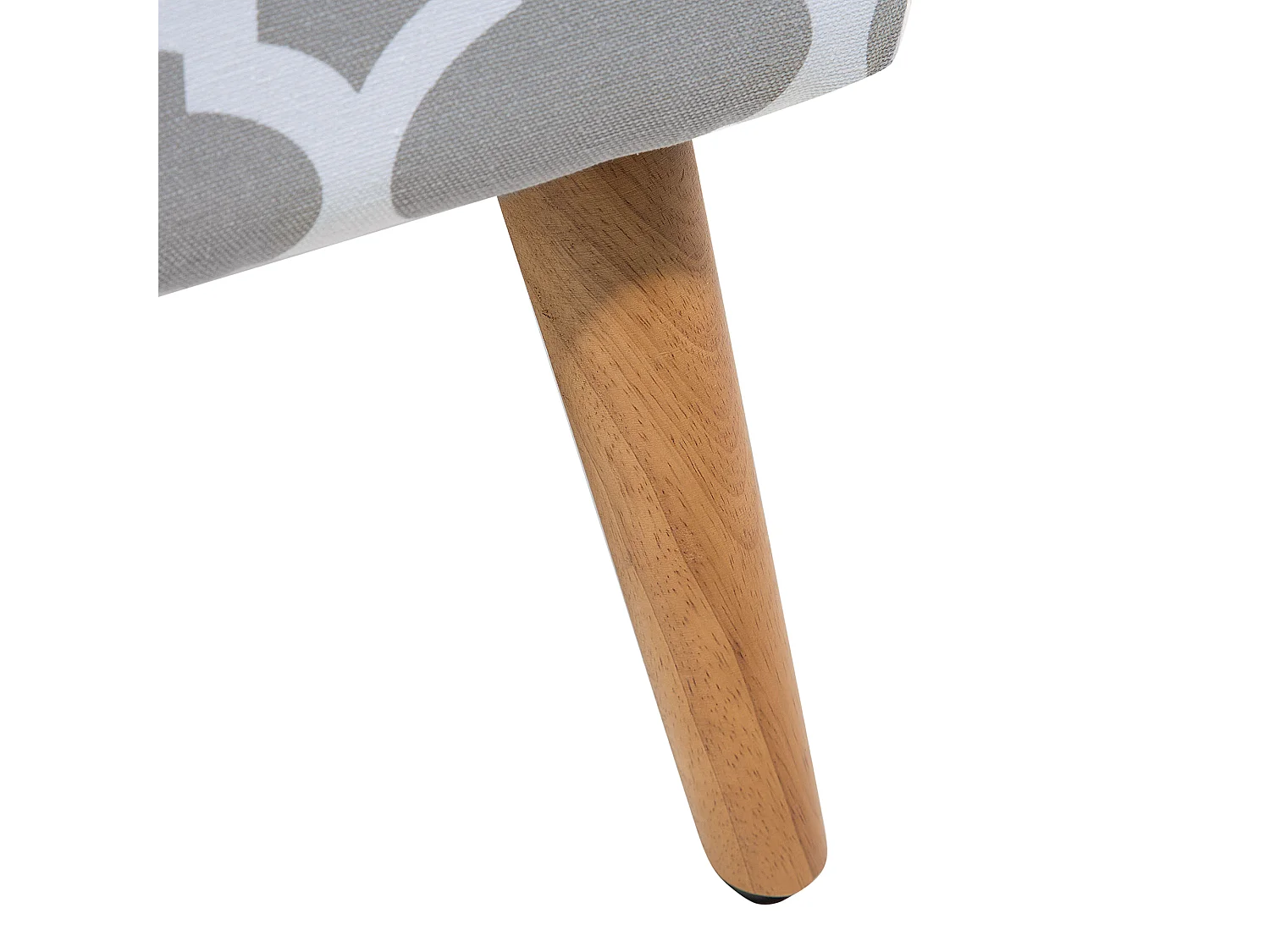 Repose-pied MANTEO Coton Gris clair