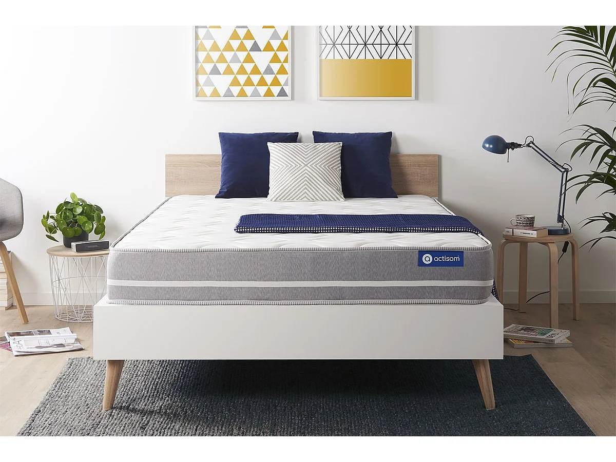 Materac Actilatex touch 200x200cm, Grubosc : 20 cm, Lateks i pianka z pamiecia ksztaltu, Zrównowazony, 3 strefy komfortu