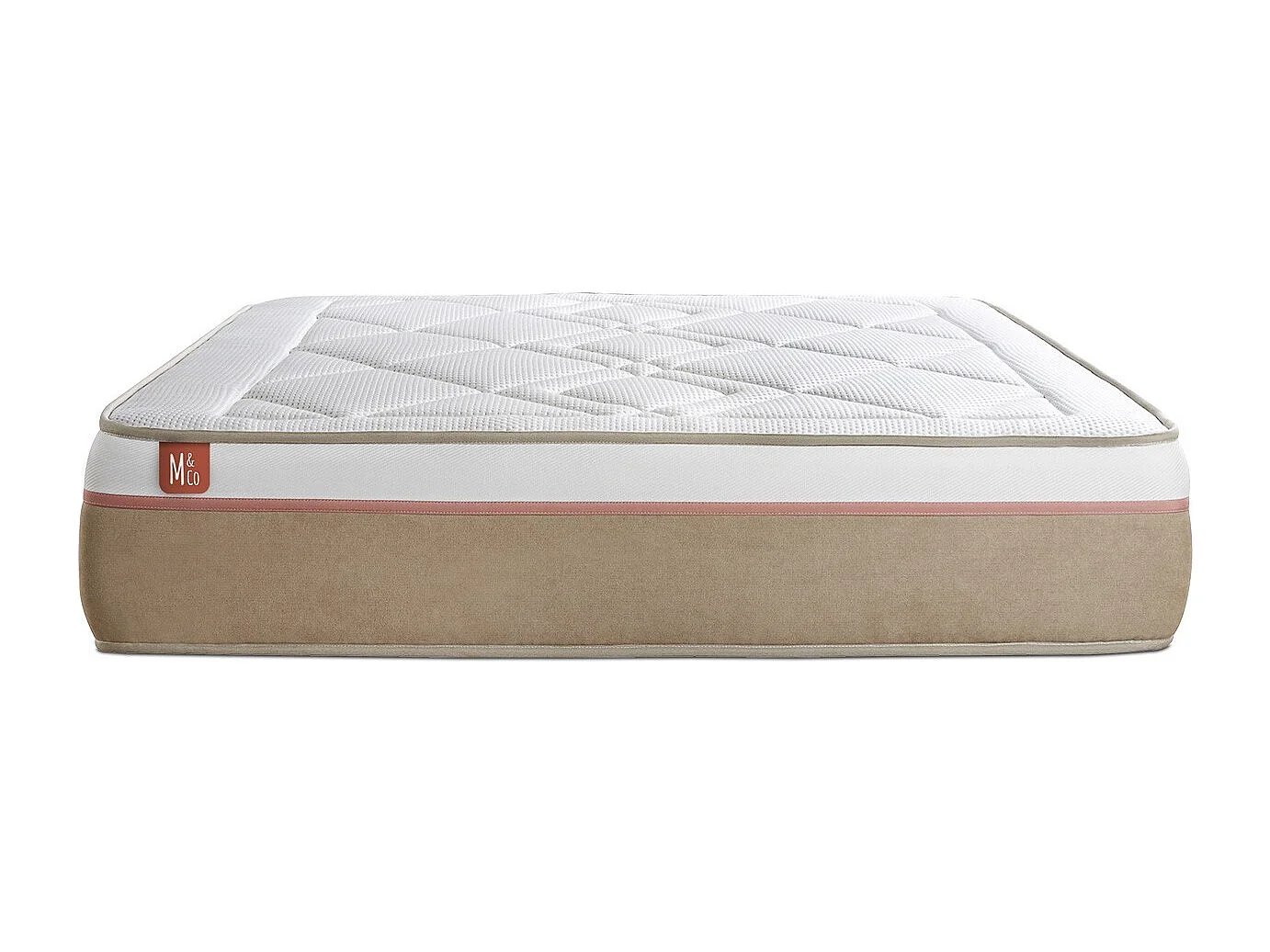 Matelas LE SOYEUX 160x200cm Ressorts ensachés + Mémoire de forme BioVisco - Ep. 24cm