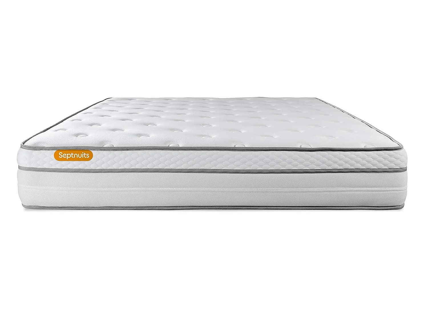 Matelas 140x190 Memo Luxe  Ressorts ensachés + mémoire de forme 5 zones de confort MAXI épaisseur
