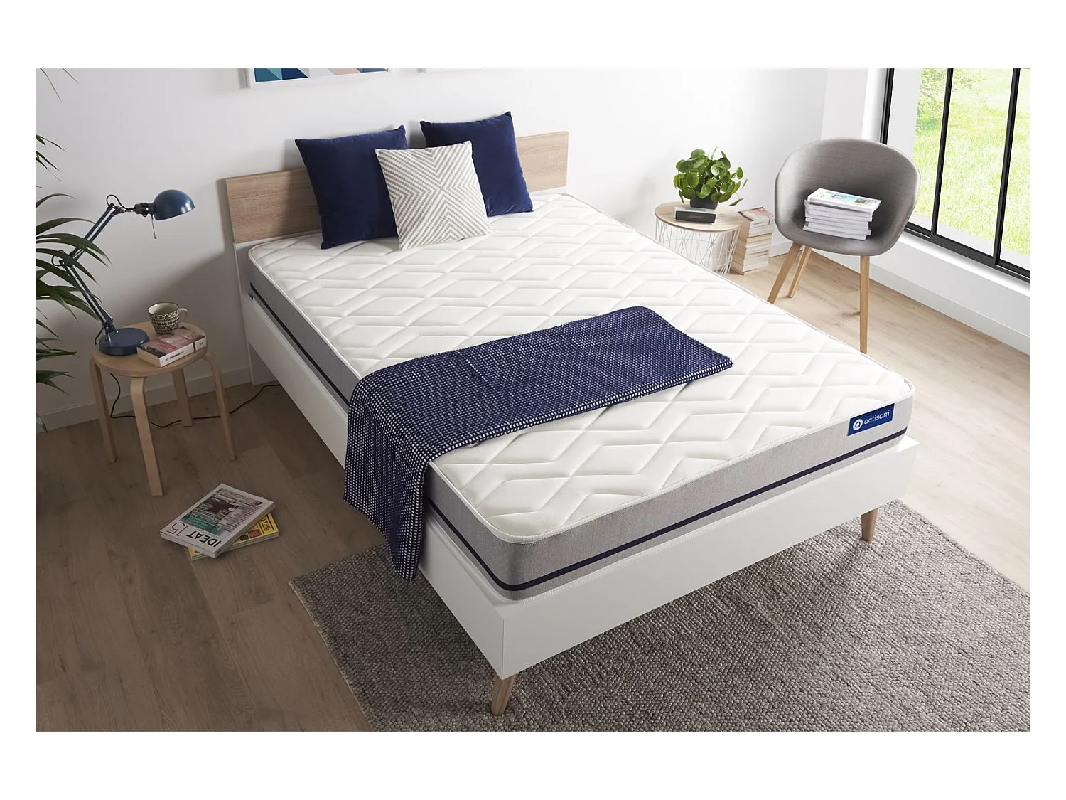 Matelas 160x200 ACTILATEX SOFT 3zones de confort