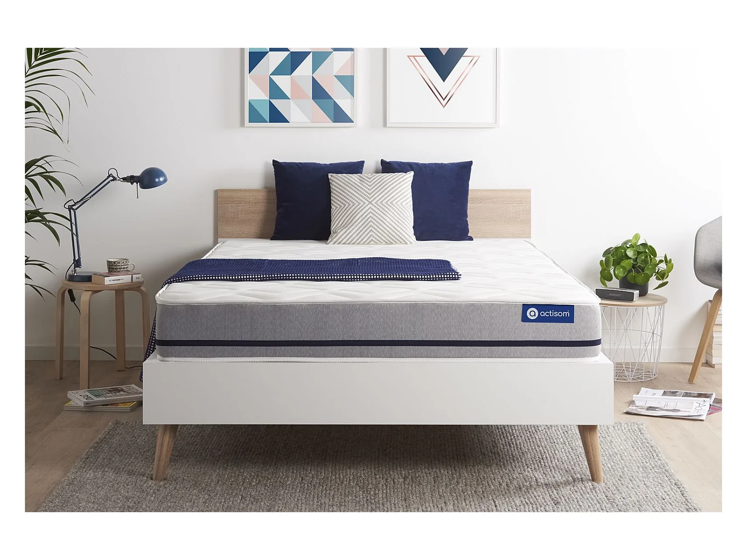 Matelas 160x200 ACTILATEX SOFT 3zones de confort