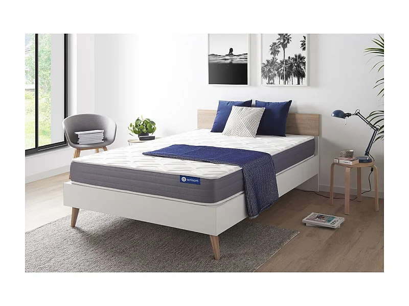 Colchón Actilatex dream 140x200cm, Grosor: 22cm, Látex y espuma viscoelástica, Moderadamente firme, 5 zonas de confort