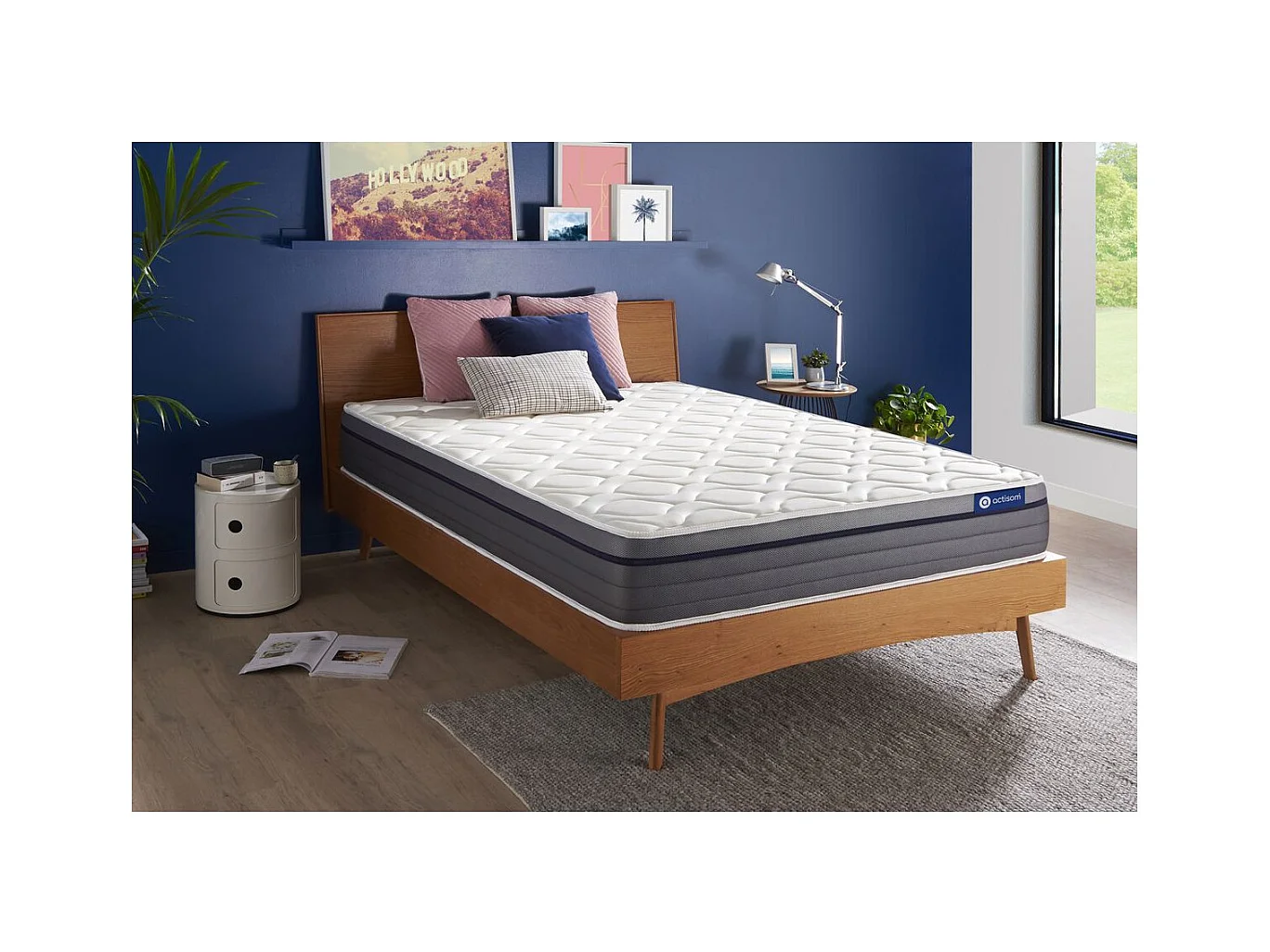 Matelas Ressorts ensachés+Mémoire de forme ACTIFLEX ZEN 140x190 Maxi épaisseur 7zones de confort