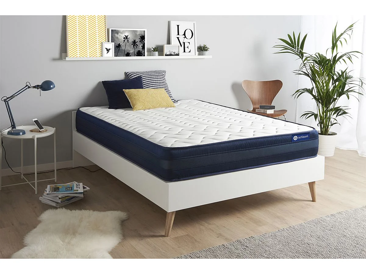 ACTISOM Matelas 140x190 Mémoire de forme Maxi épaisseur 5zones de confort