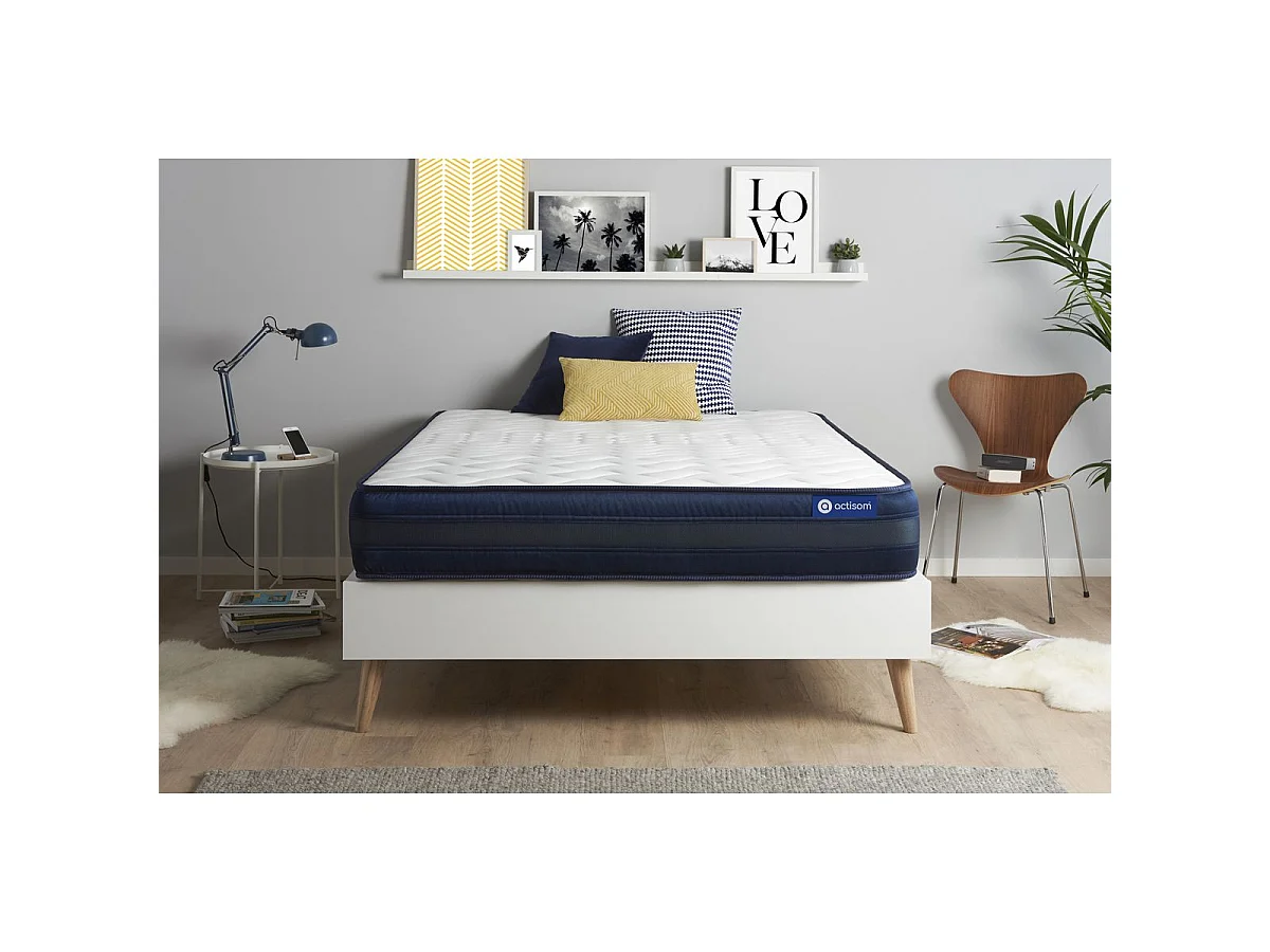 ACTISOM Matelas 140x190 Mémoire de forme Maxi épaisseur 5zones de confort