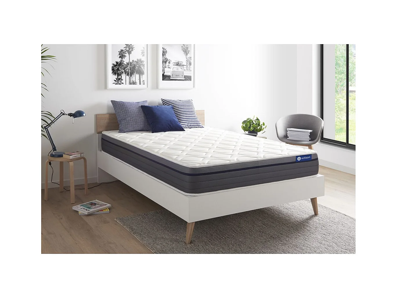 Matelas Latex+Mémoire de forme ACTILATEX ZEN 140x200 Maxi épaisseur 7zones de confort