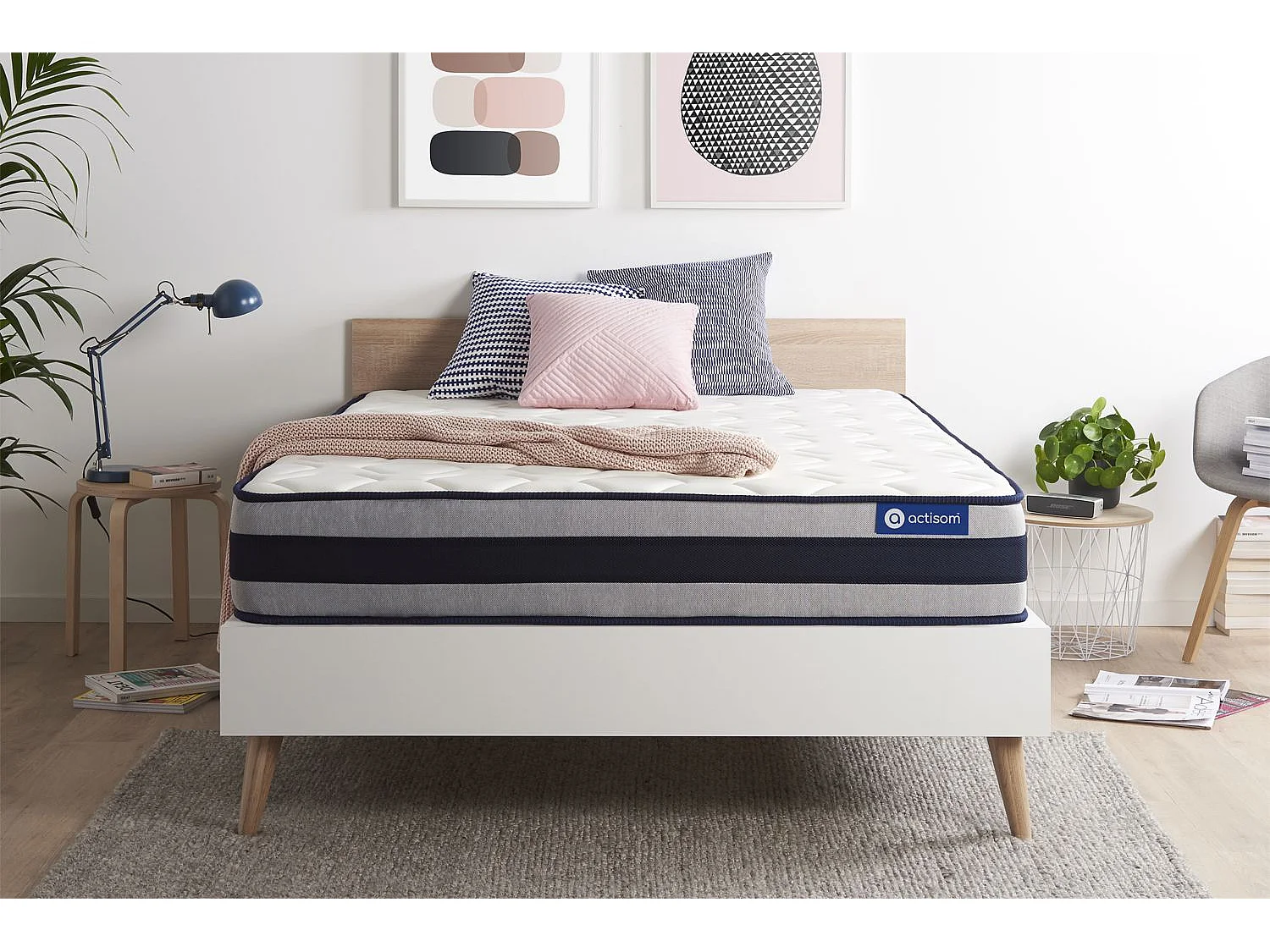 Materasso matrimoniale Actilatex ergo 180x200cm - Spessore : 24cm - Lattice e memory foam - Rigido