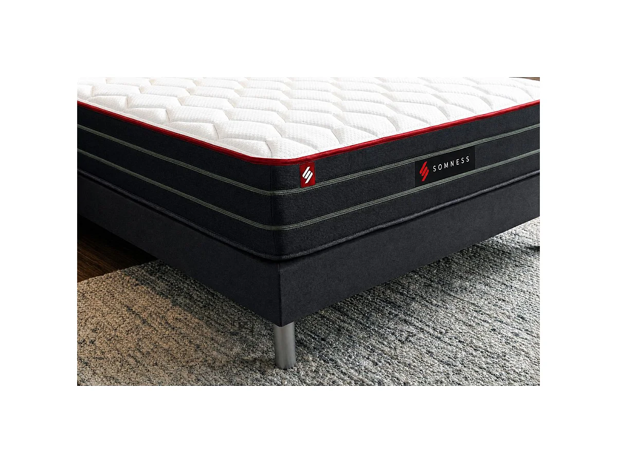 Matelas BOOST ressorts ensachés et mémoire de forme 200x200