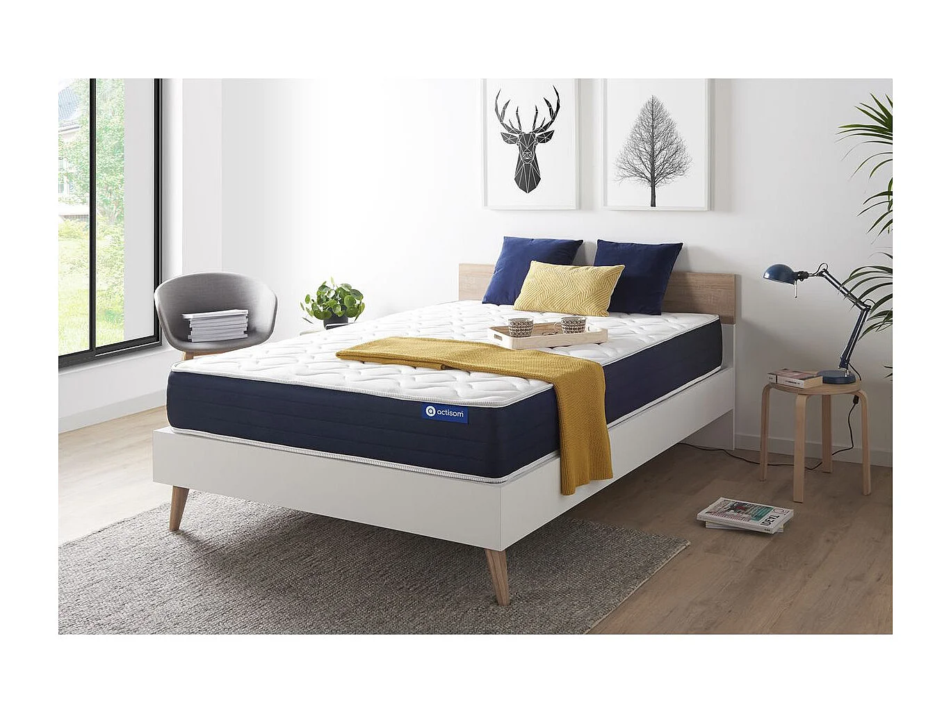 Actilatex sleep matratze 160x200cm, Latex und Memory-Schaum, Härtegrad 2, Höhe :22 cm, 5 Komfortzonen