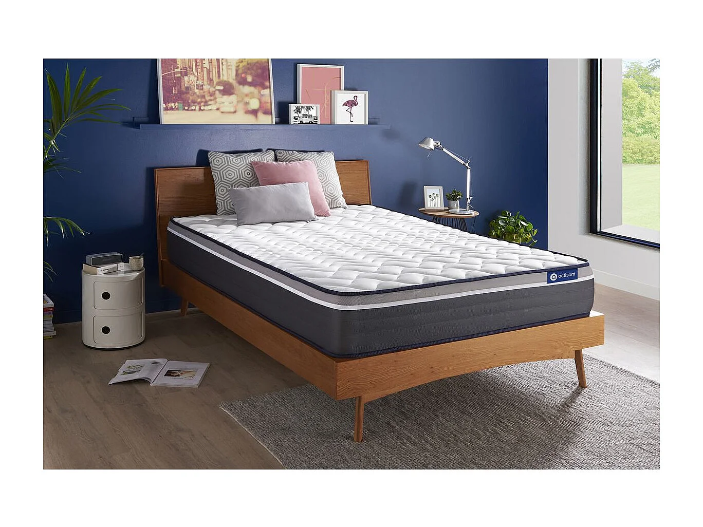 Actiflex plus matras 180x200cm , Matrasdikte : 26 cm , Pocketveren en traagschuim , Zeer stevig, 7 comfortzones