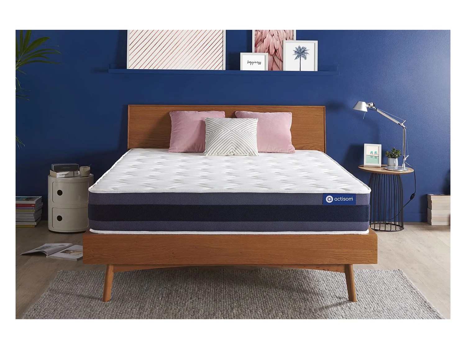 Actiflex morpho matras 200x200cm , Matrasdikte : 24 cm , Pocketveren en traagschuim , Gebalanceerd, 5 comfortzones