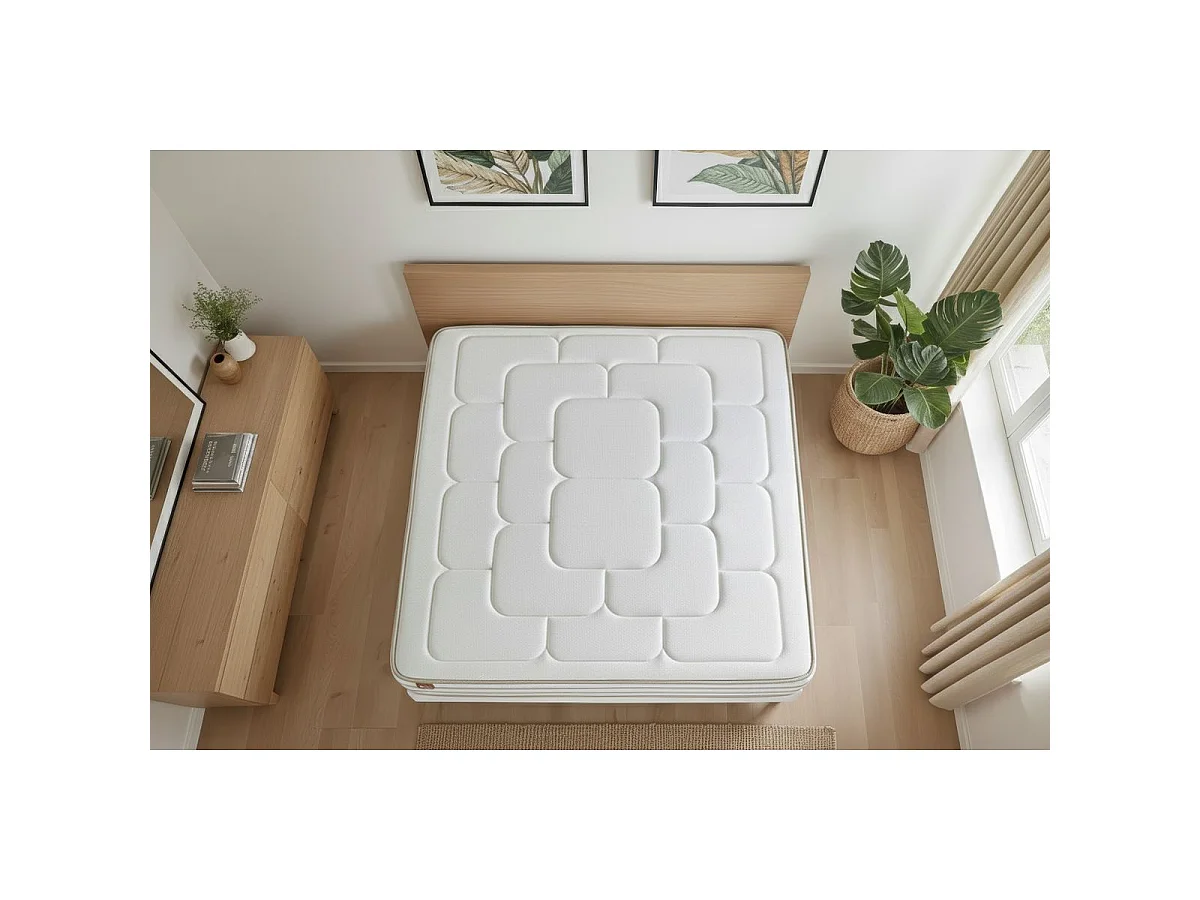 Matelas LE DOUILLET 140x190cm Mémoire de forme BioVisco - Maxi épaisseur 26cm