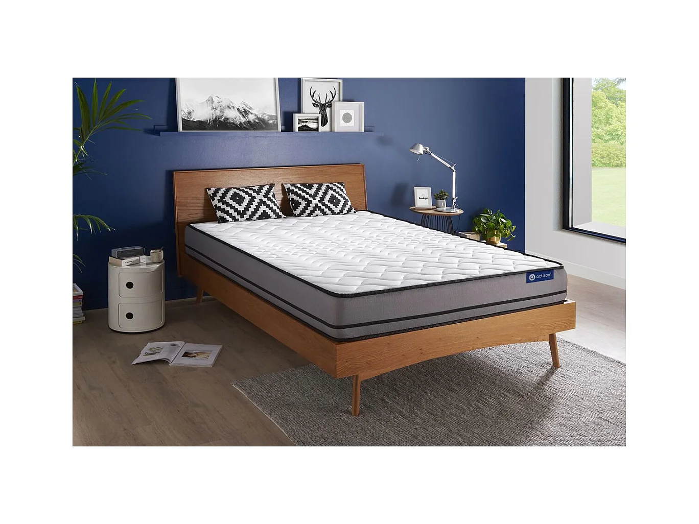 Matelas ACTIFLEX 140x190cm RESSORTS ENSACHES 3zones de confort