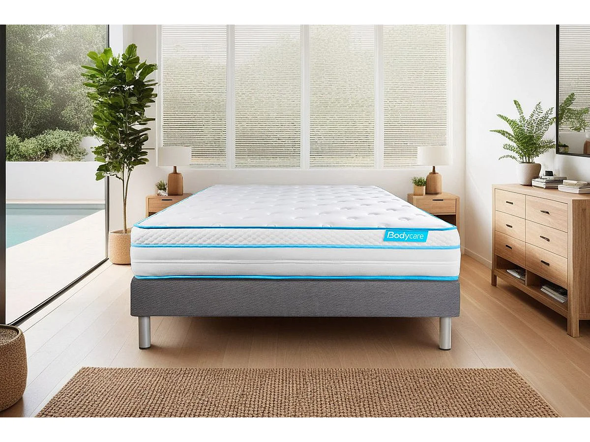 Matelas BodyMax micro ressorts ensachés et mémoire de forme 90x200