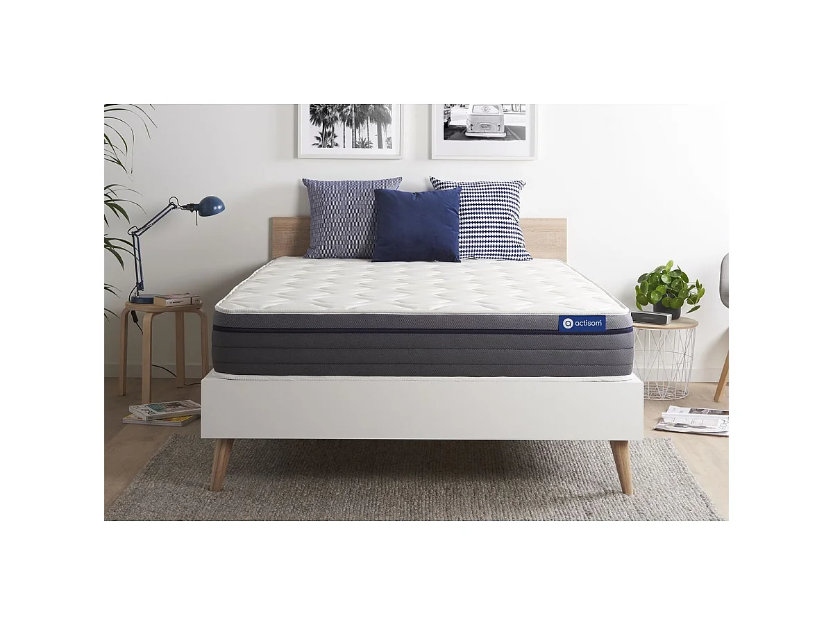 Actilatex zen matras 140x190cm , Matrasdikte : 26 cm , Latex en traagschuim , Gebalanceerd, 7 comfortzones