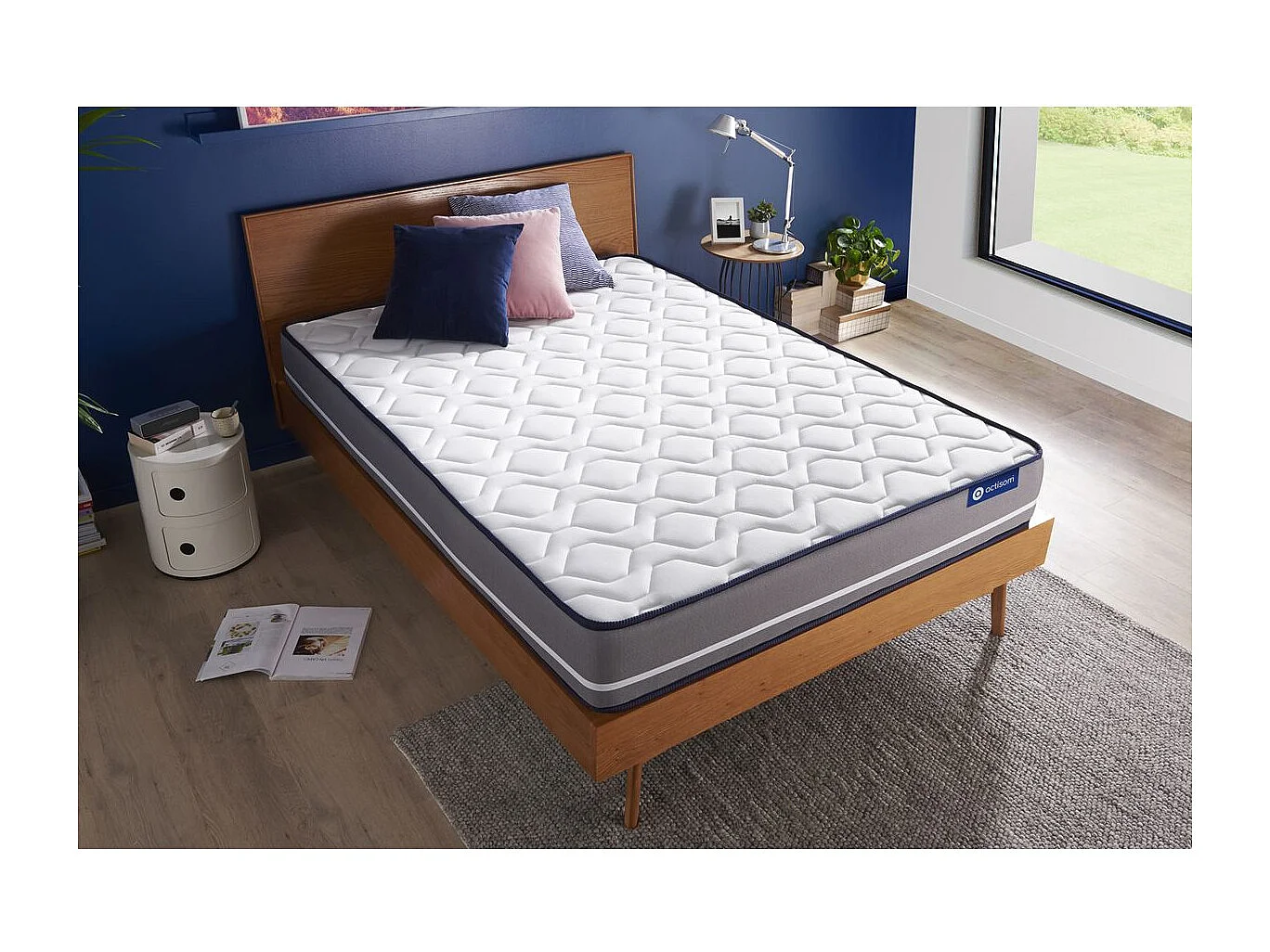 Materasso Actiflex pur 90x200cm - Spessore : 20cm - Molle insacchettate - Rigido