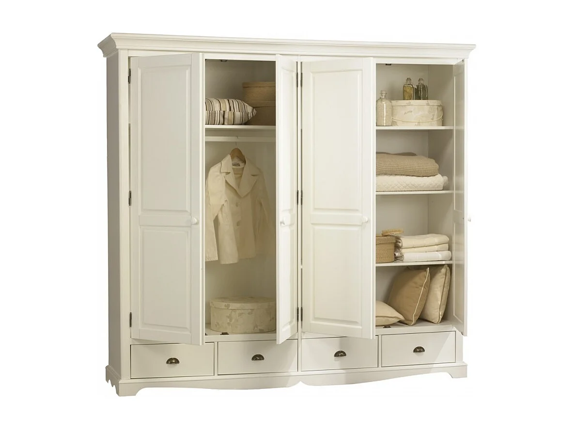Chambre Blanche Lit 160 Armoire Chevet