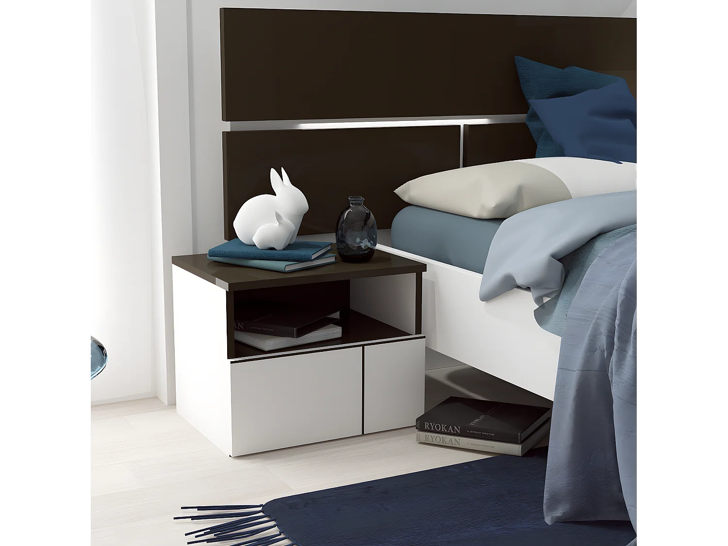 Nachttisch 1 Schublade und 1 Fach L49 cm - Prado