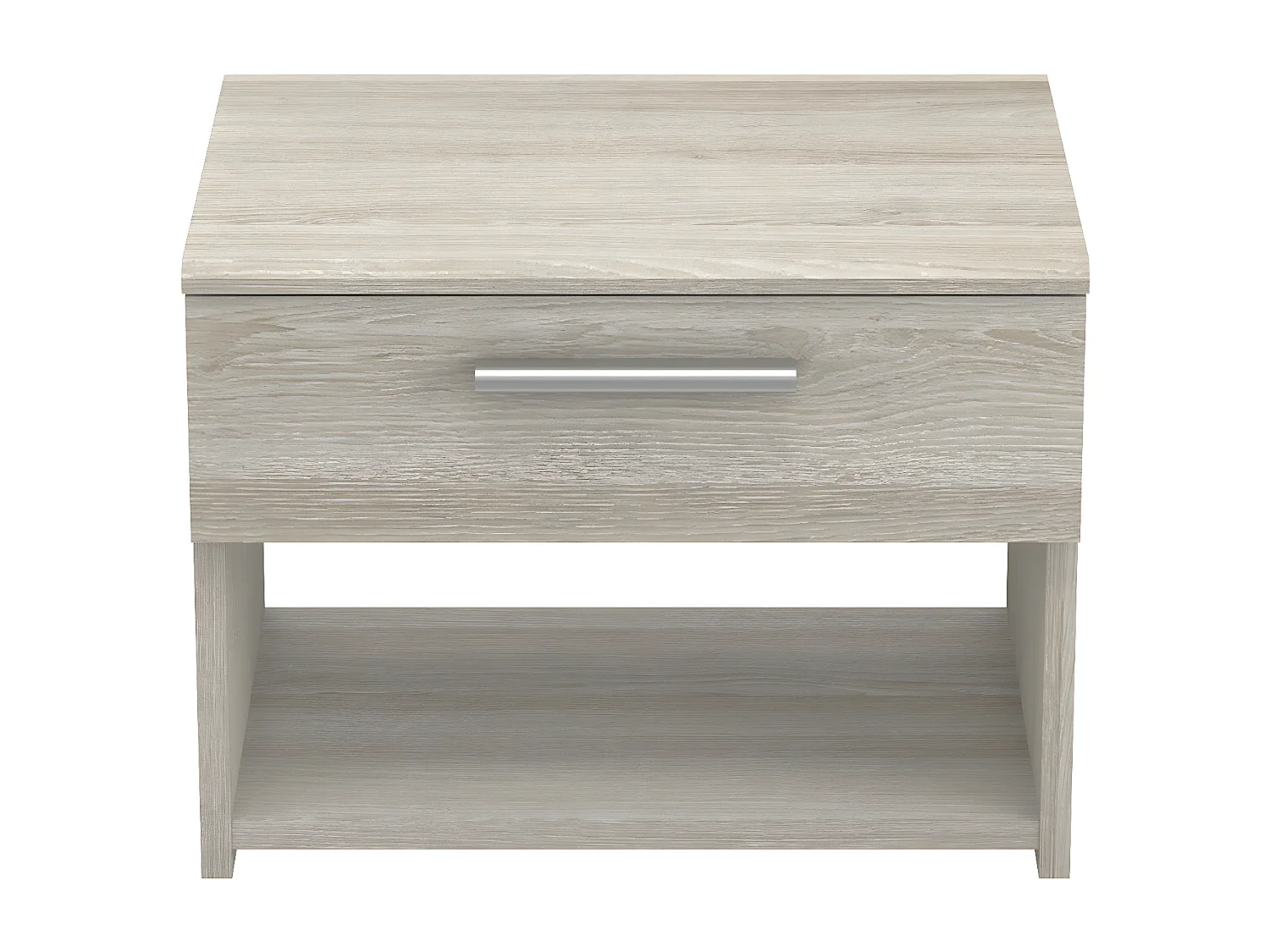 Chevet 1 Tiroir L42,5 cm, décor Bois Clair - Pricy