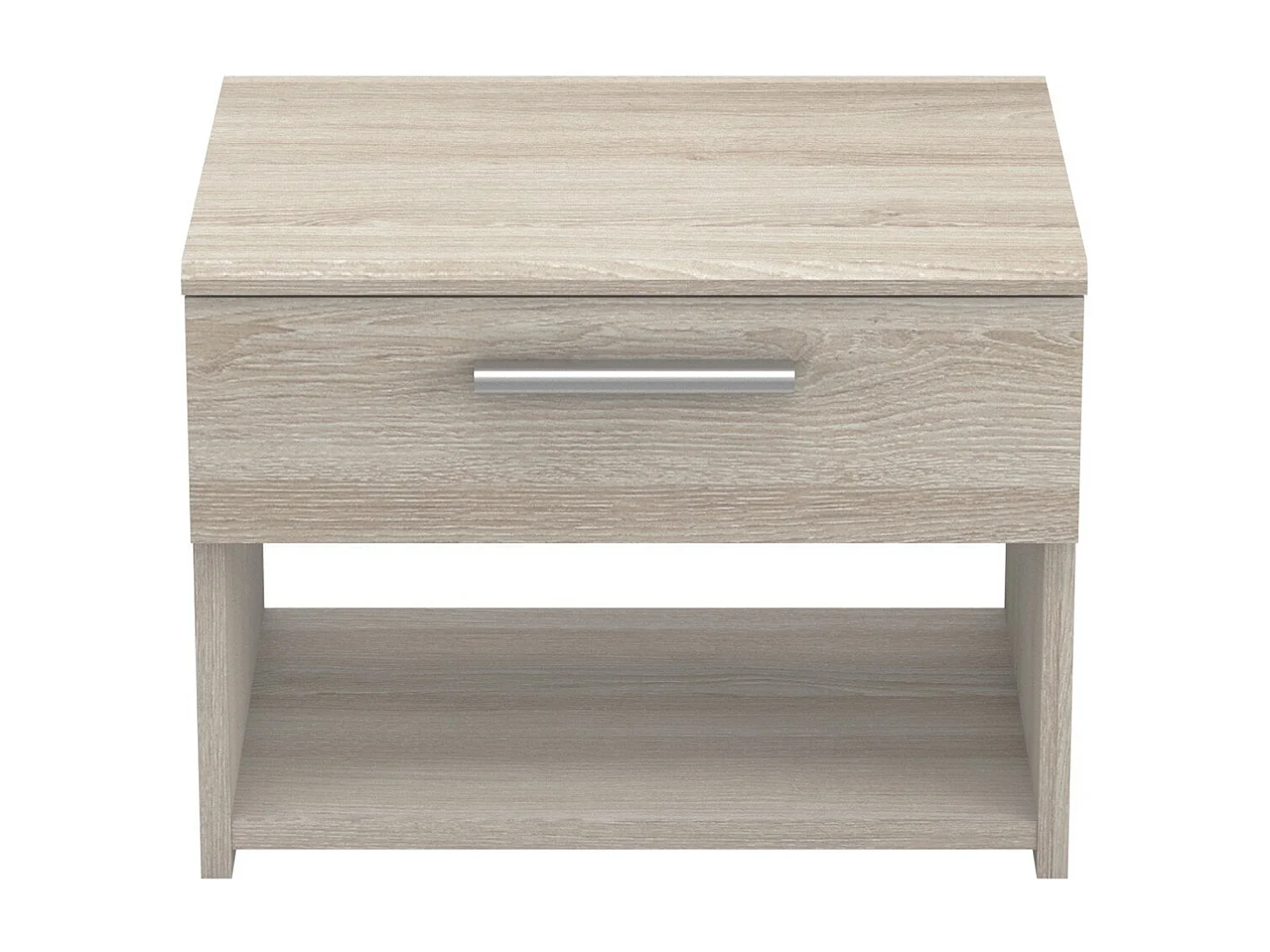 Nachtkastje 1 Lade L42,5 cm, lichte houten afwerking - Pricy