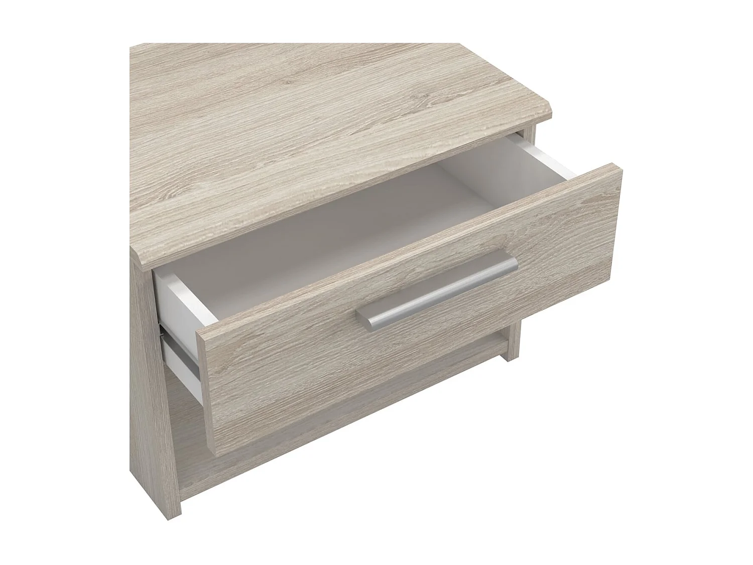 Nachtkastje 1 Lade L42,5 cm, lichte houten afwerking - Pricy