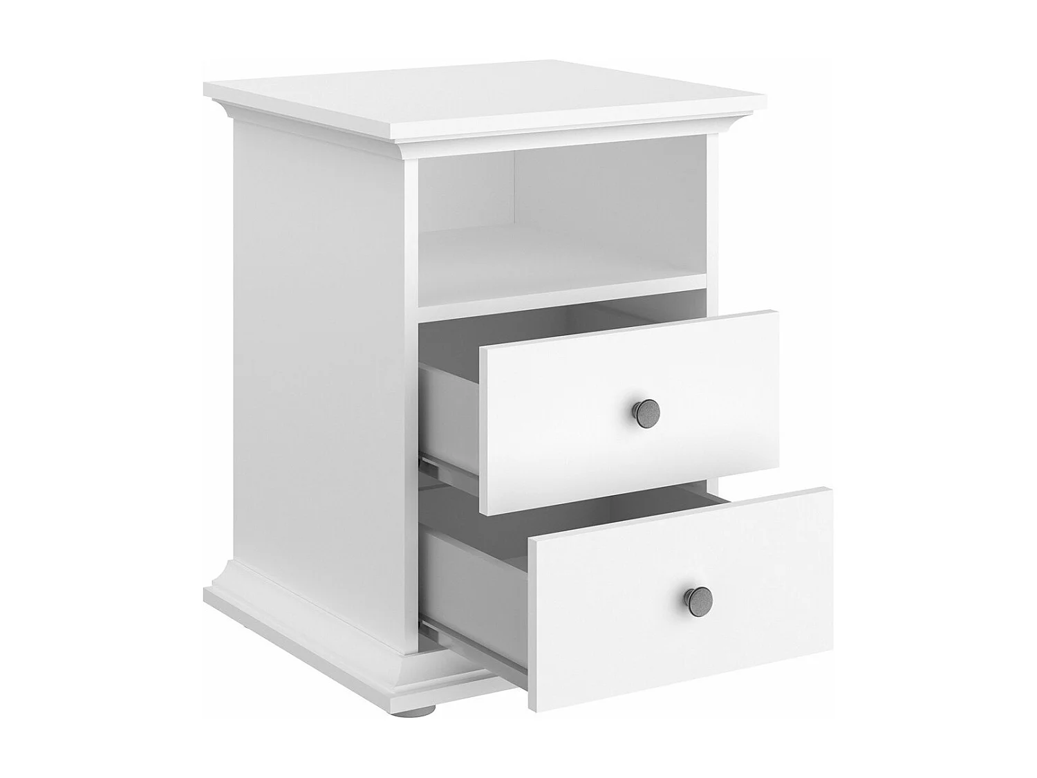 Nachtkastje 2 laden 1 vak L45 cm - Margaux