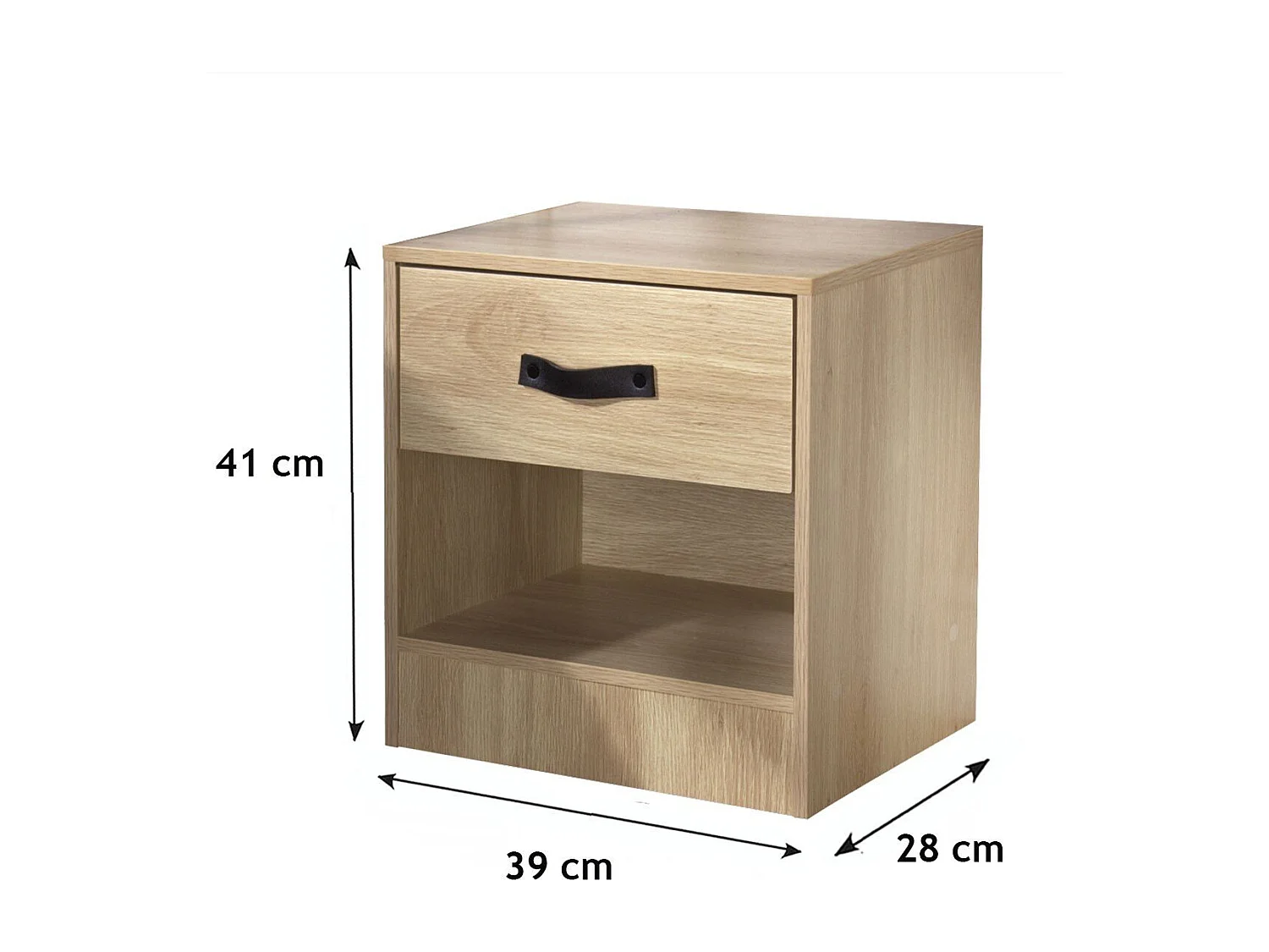 Table de chevet 1 tiroir et 1 niche