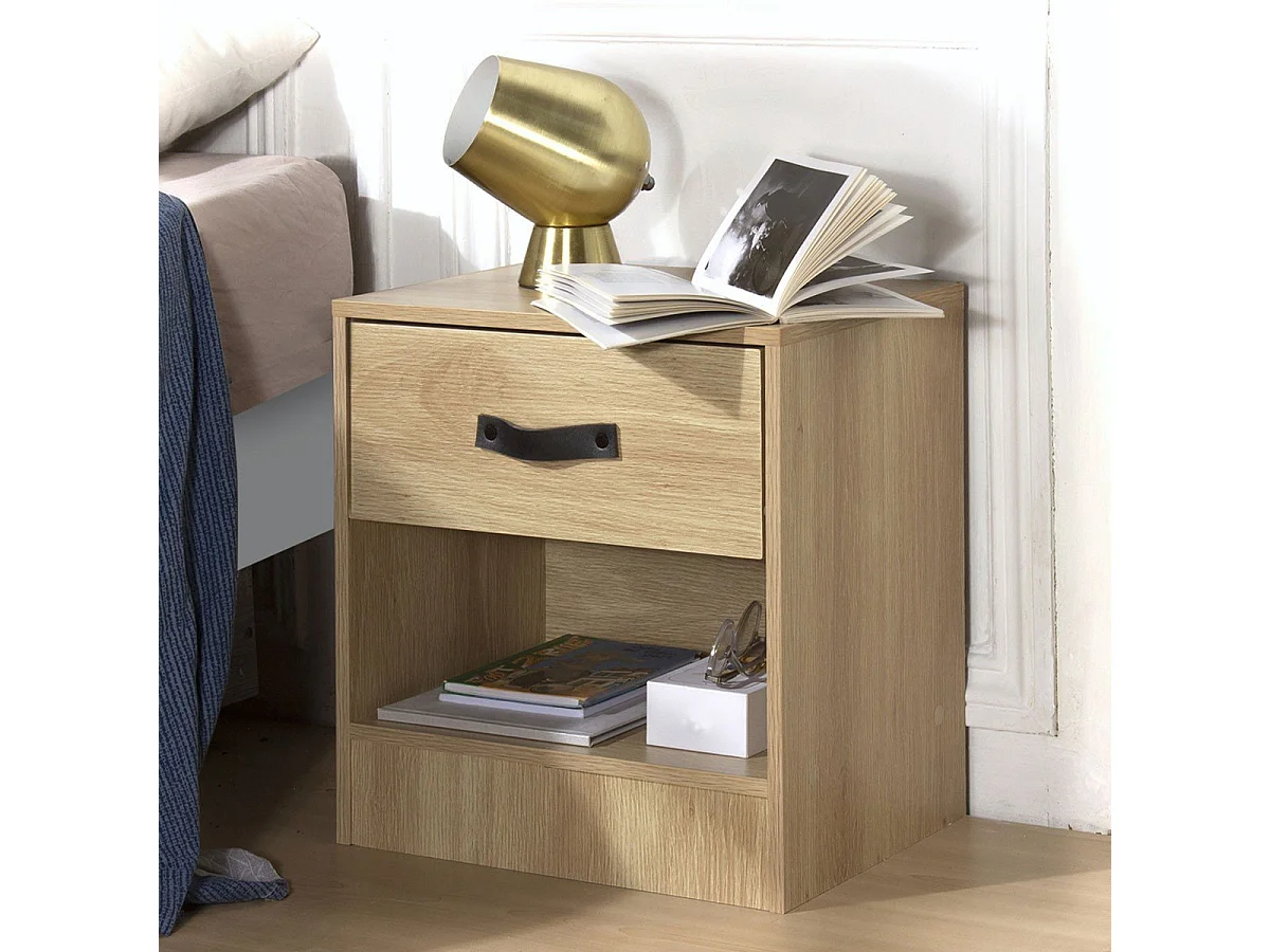 Table de chevet 1 tiroir et 1 niche