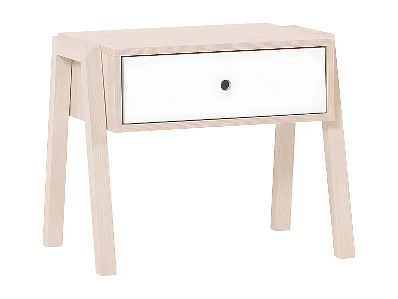 Table de chevet 1 tiroir tabouret empilable multiusage - SPOT