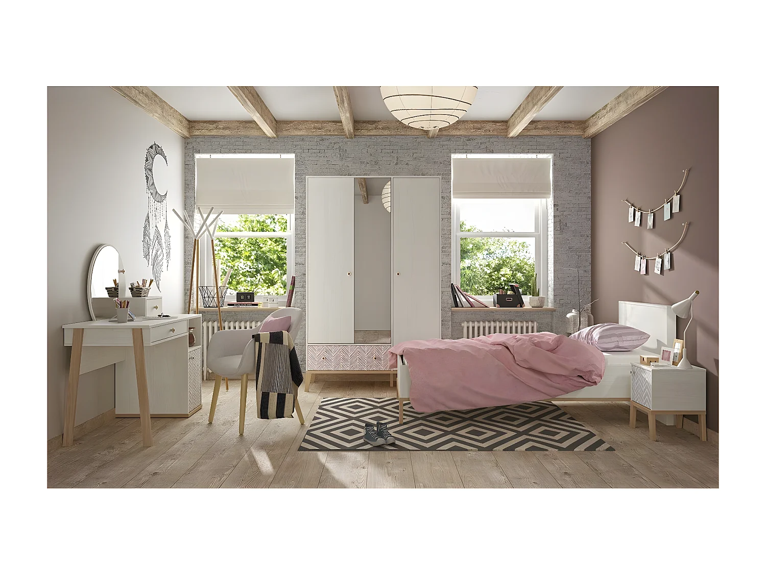 Chevet 1 porte Alika - Fabrication Française