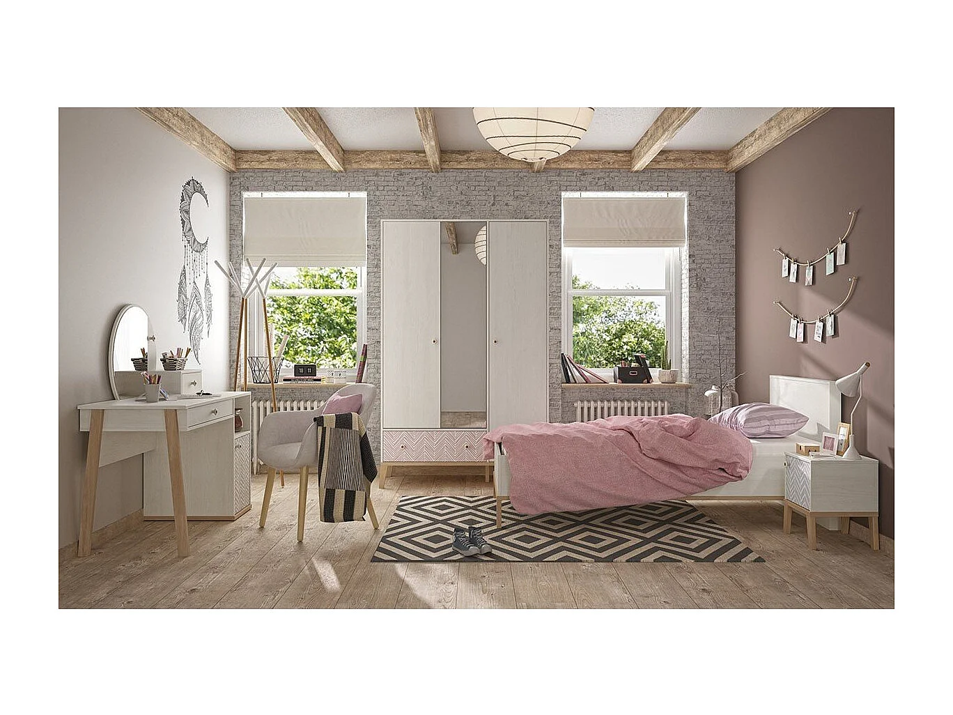 Chevet 1 porte Alika - Fabrication Française