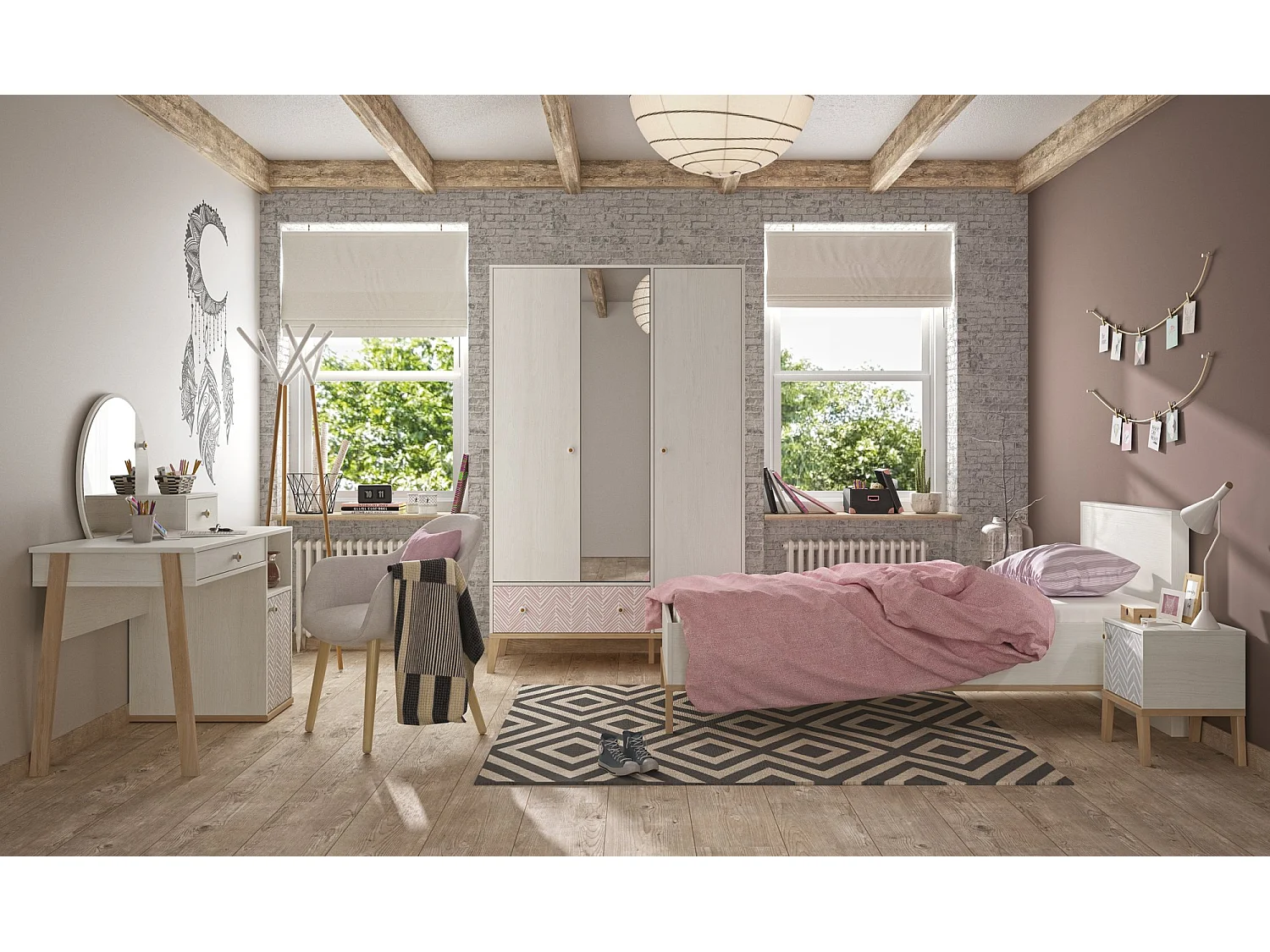 Chevet 1 porte Alika - Fabrication Française