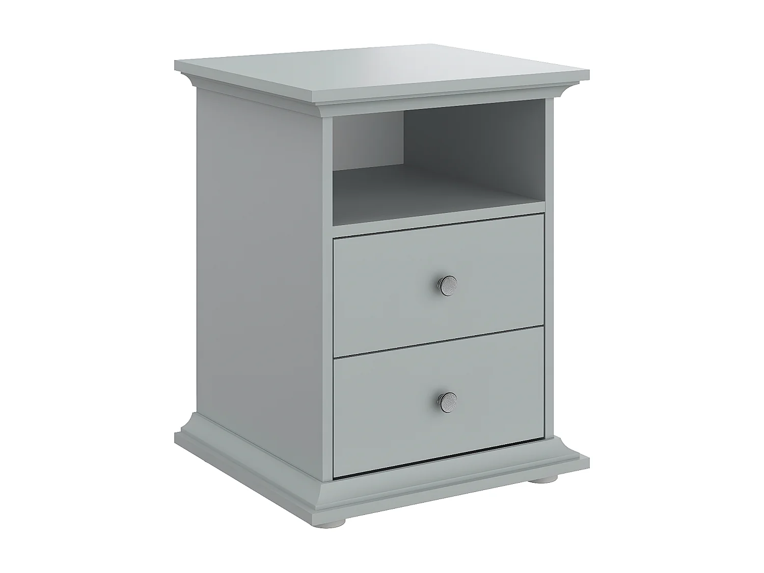 Table de Chevet 2 tiroirs 1 niche L45 cm - Margaux