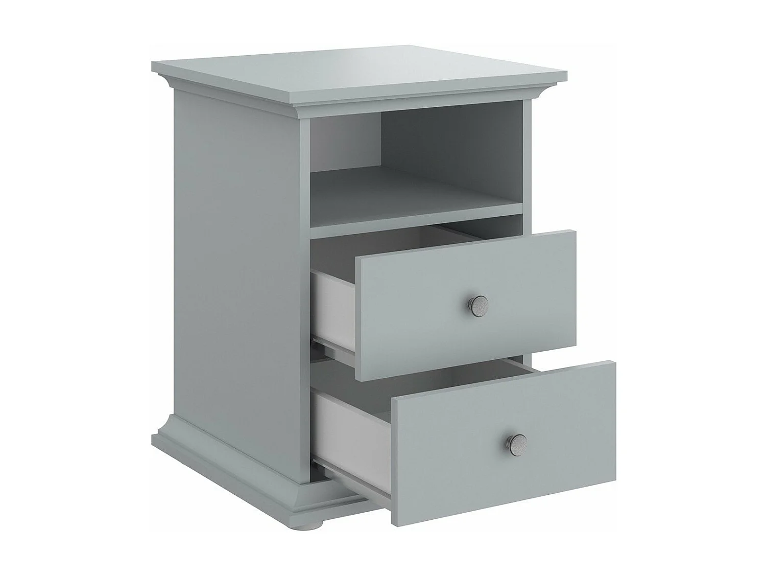 Table de Chevet 2 tiroirs 1 niche L45 cm - Margaux