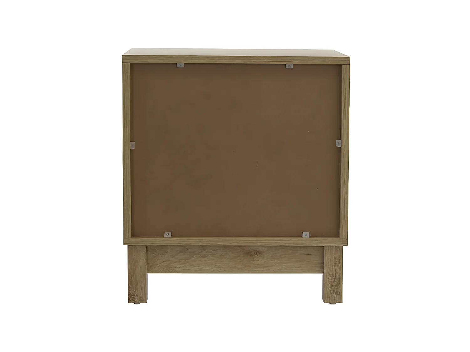 Table de chevet 1 porte façade rotin