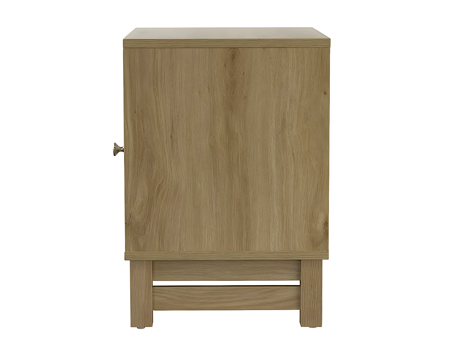 Table de chevet 1 porte façade rotin