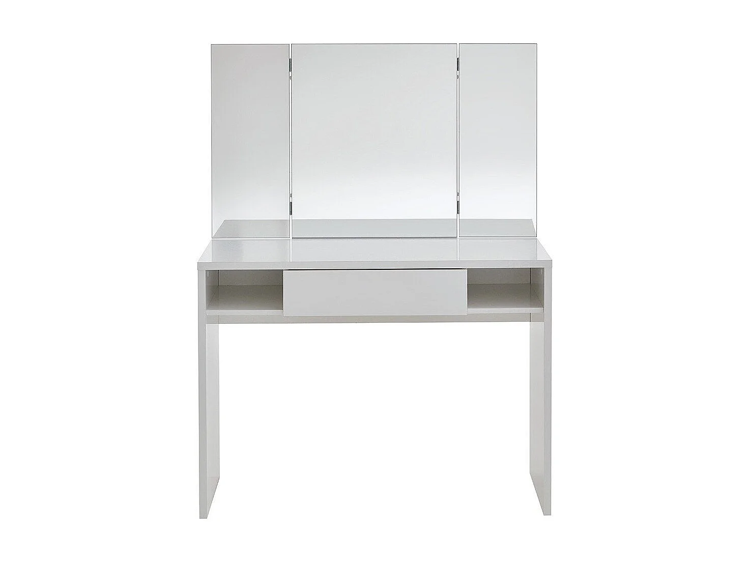 Toaletka 1 szuflada 2 wnęki z lustrem - Schminki