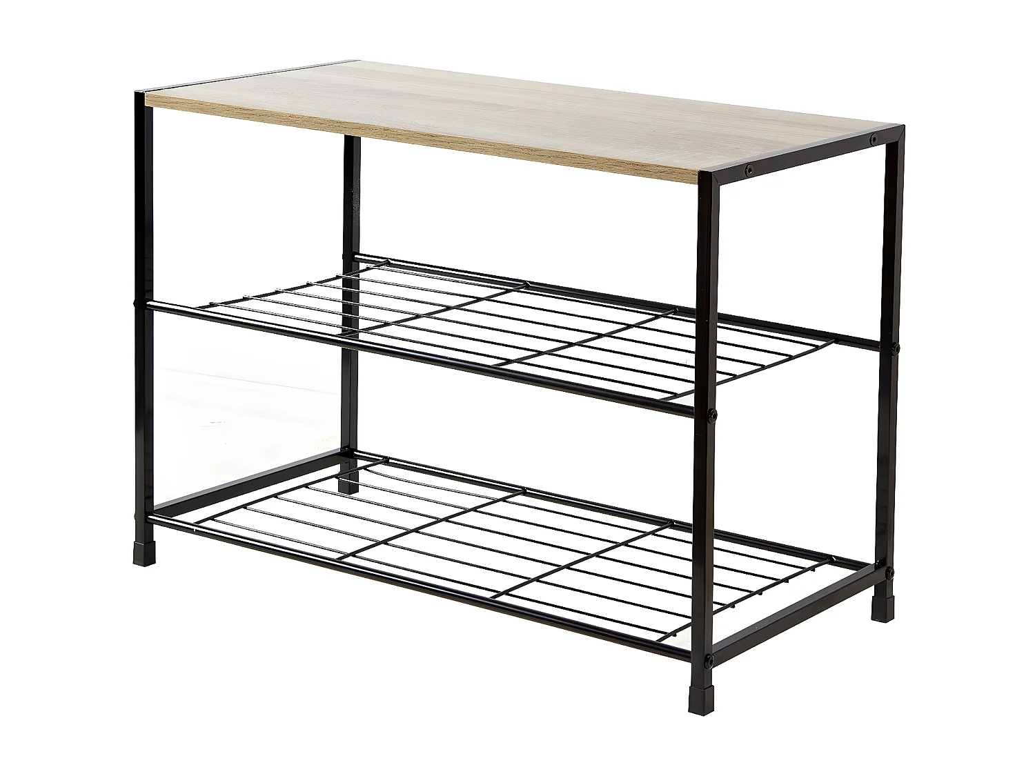 Scarpiera su 3 livelli per 6 paia - L63 cm