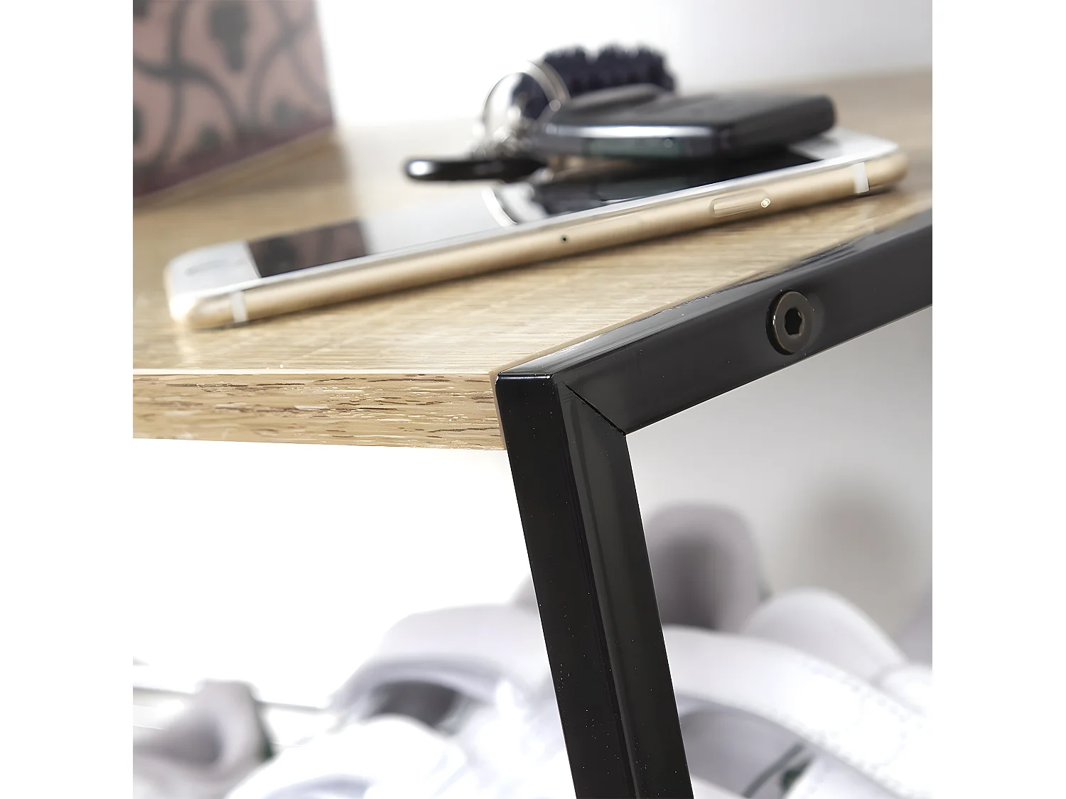 Scarpiera su 3 livelli per 6 paia - L63 cm