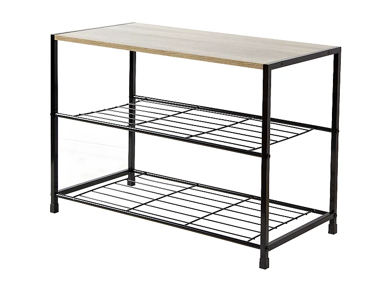 Scarpiera su 3 livelli per 6 paia - L63 cm