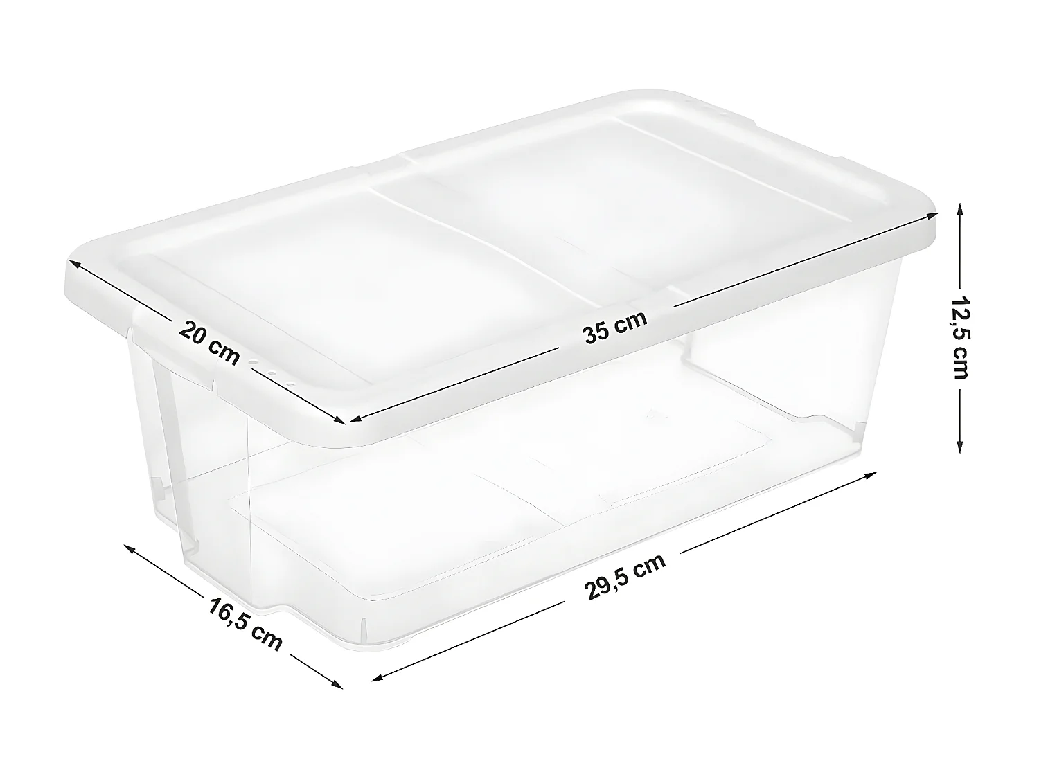 Juego de 12 Cajas de Zapatos con Tapa Organizador de Almacenamiento versátil Organizador apilable Producto de artesanías hasta la Talla 41 LSP12WT